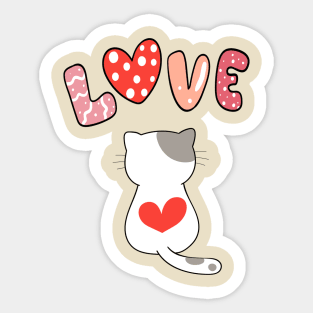 Lovely cat Sticker